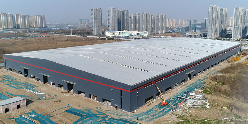 易彩堂官网钢结构厂房外墙施工进度跟进
